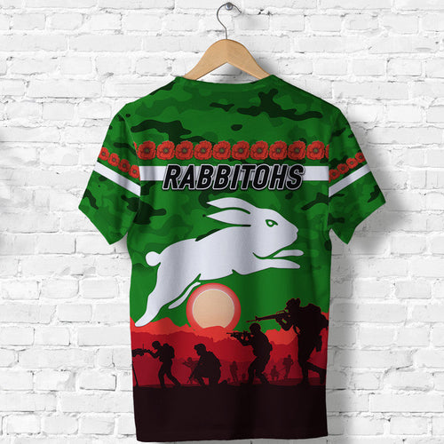 south-sydney-rabbitohs-anzac-2022-t-shirt-simple-style-green
