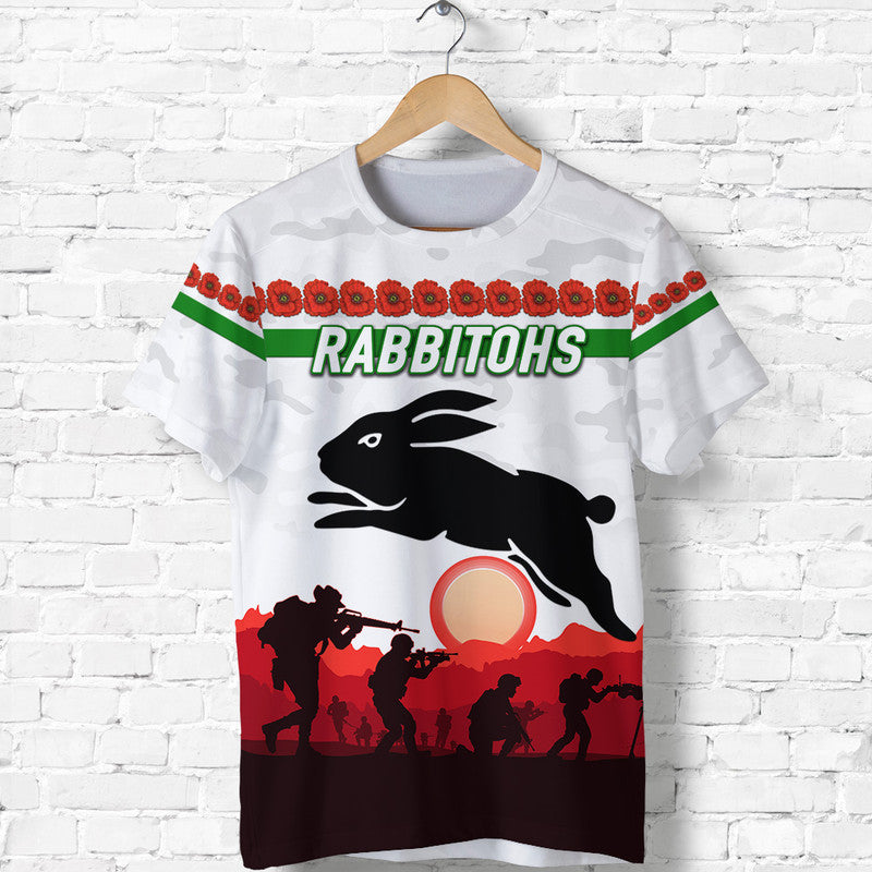 custom-personalised-south-sydney-rabbitohs-anzac-2022-t-shirt-simple-style-white