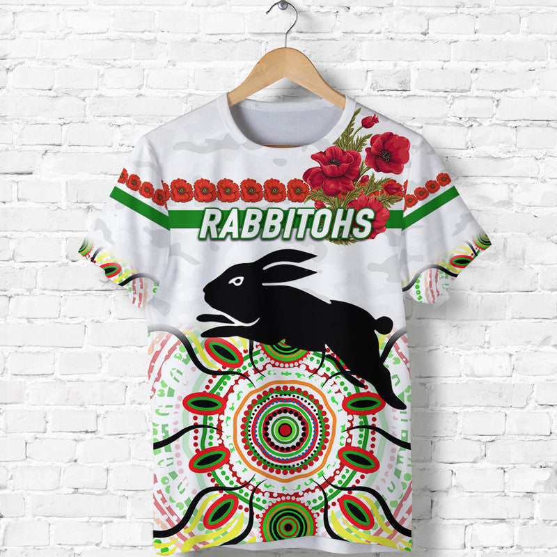 custom-personalised-south-sydney-rabbitohs-anzac-2022-t-shirt-indigenous-vibes-white