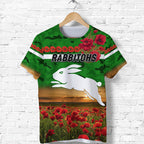 custom-personalised-south-sydney-rabbitohs-anzac-2022-t-shirt-poppy-flowers-vibes-green