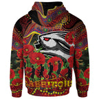 rabbitohs-rugby-aboriginal-anzac-day-custom-hoodie-lest-we-forget-rabbitohs-with-poppy-flower