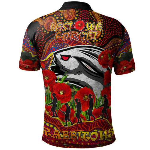 rabbitohs-rugby-aboriginal-anzac-day-custom-polo-shirt-lest-we-forget-rabbitohs-with-poppy-flower