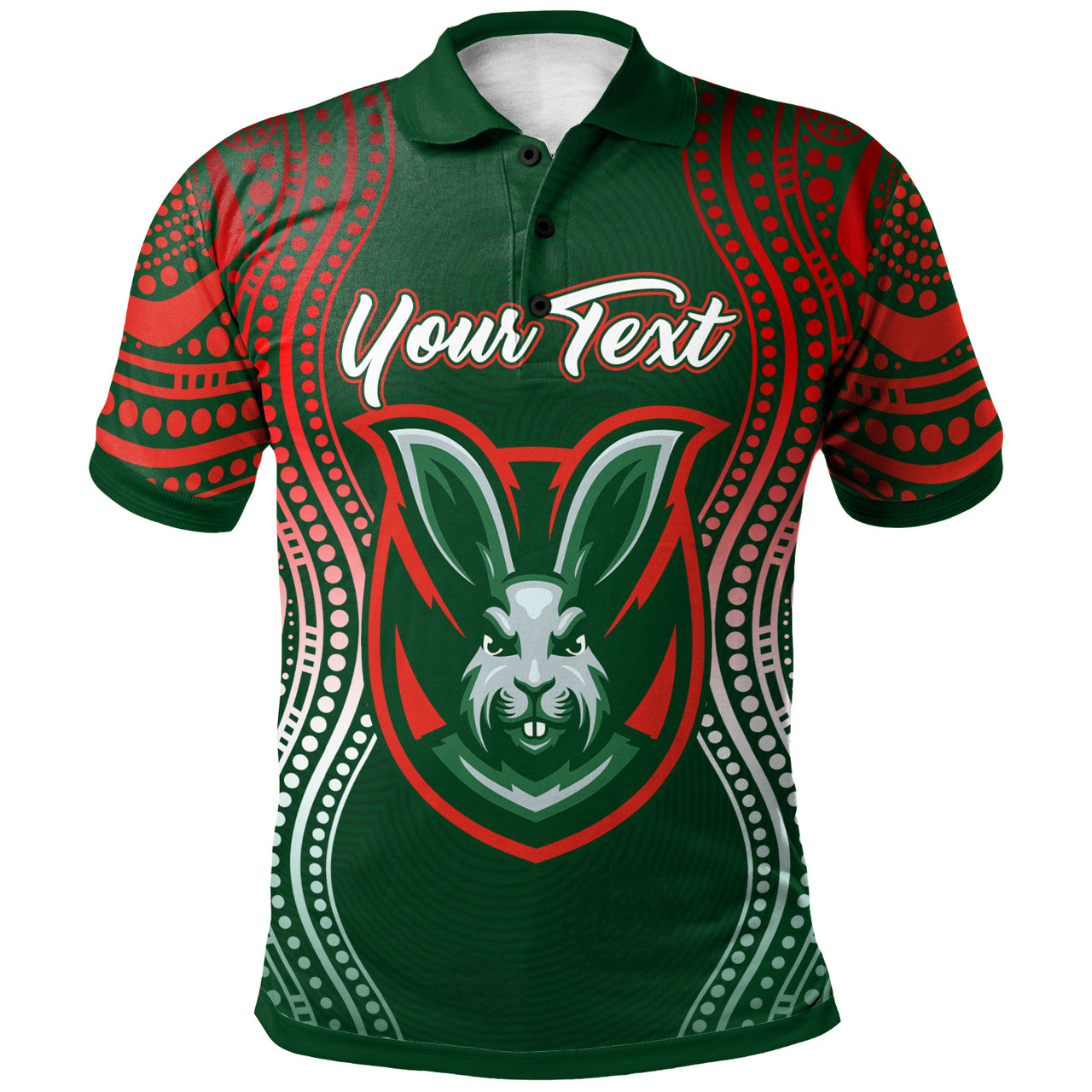 rabbitohs-rugby-polo-shirt-custom-rabbitohs-aboriginal-style-polo-shirt