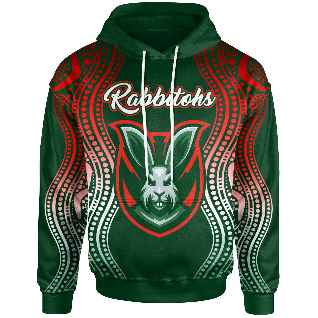 rabbitohs-rugby-hoodie-custom-rabbitohs-aboriginal-style-hoodie