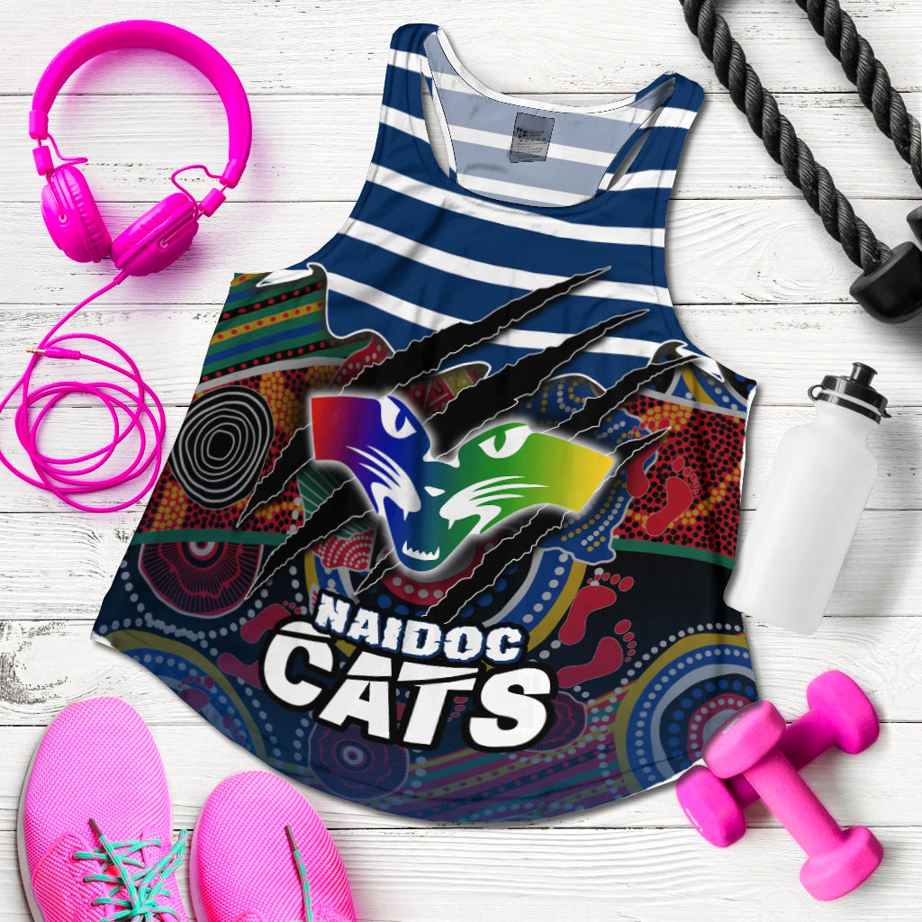 (Custom Personalised) Geelong NAIDOC Week Women's Racerback Tank Cats Aboriginal Version Special LT16 - Vibe Hoodie