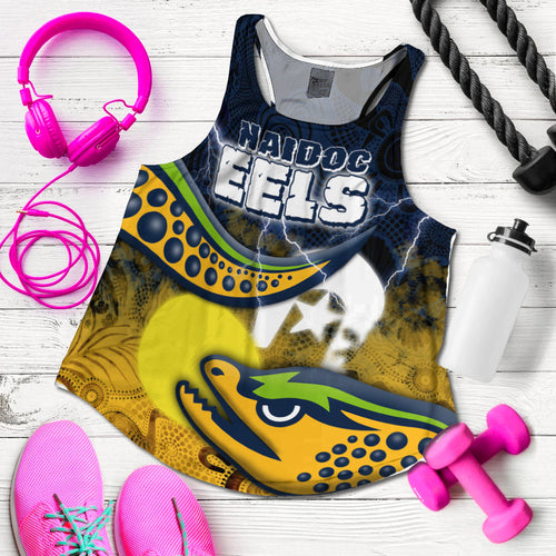 Eels Rugby NAIDOC Week Women's Racerback Tank Aboriginal Power Style LT16 - Vibe Hoodie