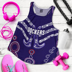 (Custom Personalised) Freo Women's Recerback Tank Aboriginal Simple Style LT16 - Vibe Hoodie