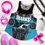 (Custom Personalised) Cronulla-Sutherland Sharks Women Racerback Tank NAIDOC Week Special Style LT16 - Vibe Hoodie