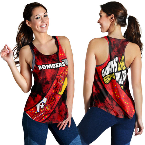 Bombers NAIDOC Week Women's Racerback Tank Essendon Aboriginal Special Version LT16 - Vibe Hoodie