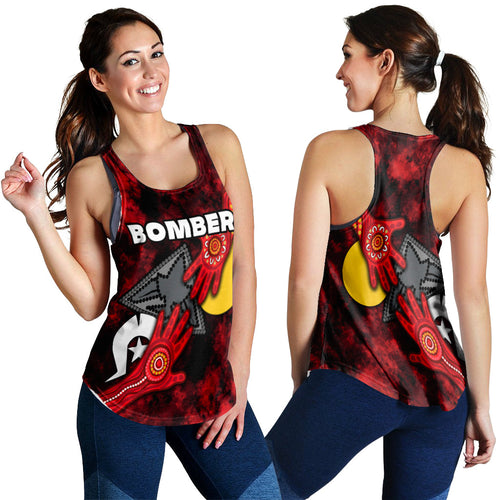 (Custom Personalised) Bombers NAIDOC Week Women's Racerback Tank Essendon Aboriginal Special Ver.2  LT16 - Vibe Hoodie