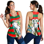 (Custom Personalised) Rabbitohs Women's Racerback Tank Aboriginal Sport Style LT16 - Vibe Hoodie