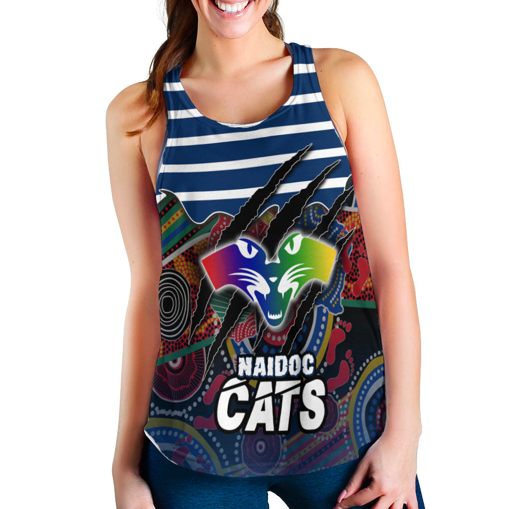 (Custom Personalised) Geelong NAIDOC Week Women's Racerback Tank Cats Aboriginal Version Special LT16 - Vibe Hoodie