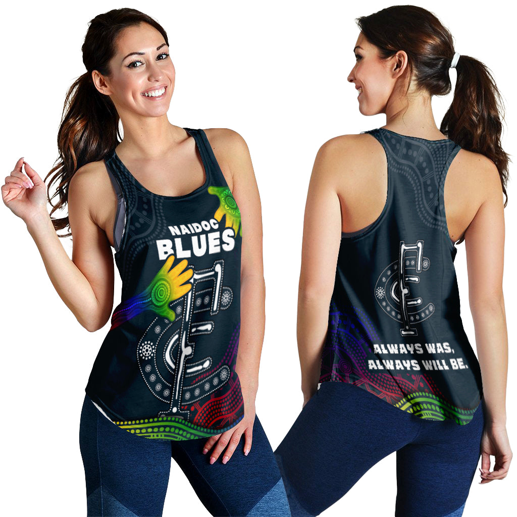 Blues NAIDOC Week Women Racerback Tank Aboriginal Special Style LT16 - Vibe Hoodie