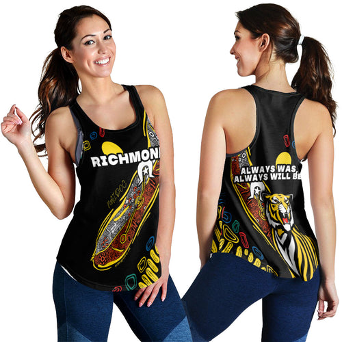 Richmond NAIDOC Week Women's Racerback Tank Tigers Aboriginal Special Style LT16 - Vibe Hoodie