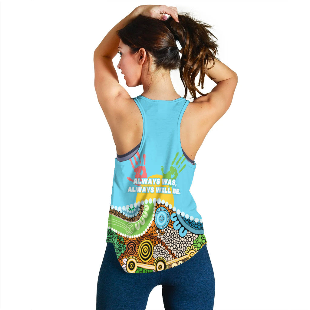 NAIDOC Week 2021 Women's Racerback Tank Aboriginal Art LT16 - Vibe Hoodie