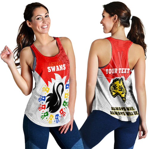 (Custom Personalised) Swans NAIDOC Week Women Racerback Tank Sydney Special Style LT16 - Vibe Hoodie