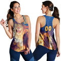 Brisbane Women's Racerback Tank Lions 3D Sport Style LT16 - Vibe Hoodie