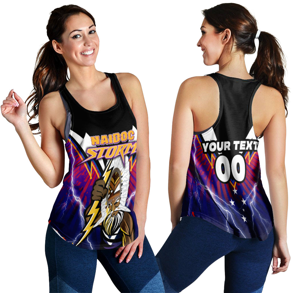 (Custom Personalised) Storm Naidoc Week Women's Racerback Tank Aboriginal Special Style LT16 - Vibe Hoodie