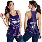 (Custom Personalised) Freo Women's Recerback Tank Aboriginal Simple Style LT16 - Vibe Hoodie