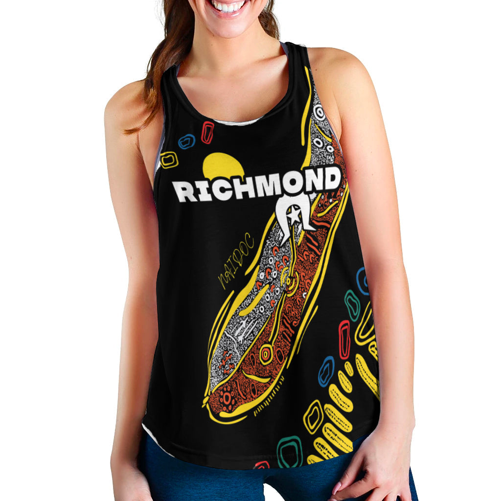 Richmond NAIDOC Week Women's Racerback Tank Tigers Aboriginal Special Style LT16 - Vibe Hoodie