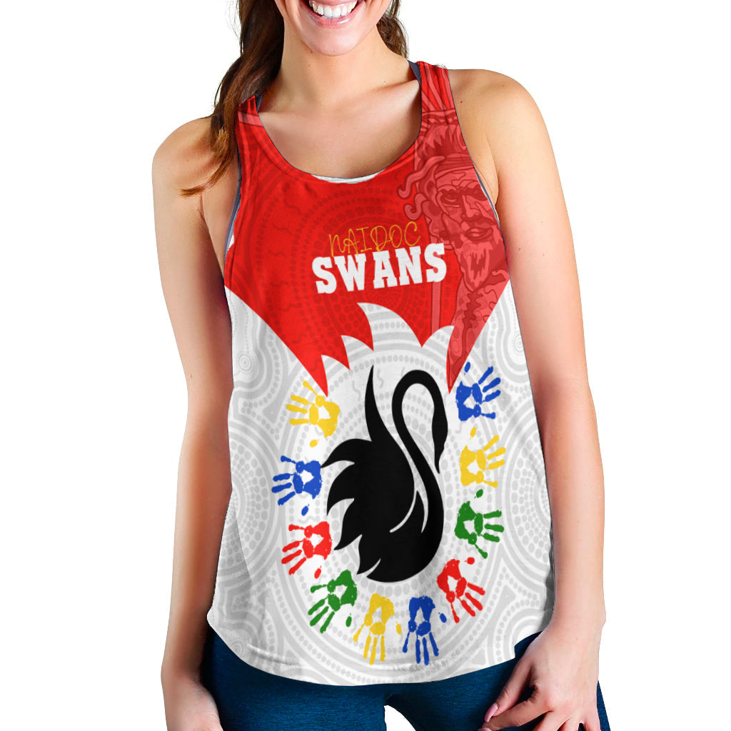 (Custom Personalised) Swans NAIDOC Week Women Racerback Tank Sydney Special Style LT16 - Vibe Hoodie