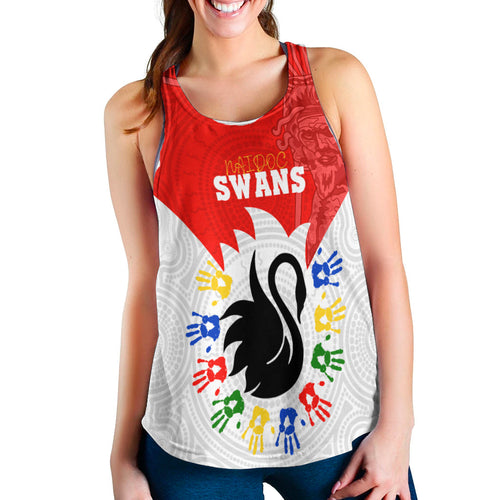 (Custom Personalised) Swans NAIDOC Week Women Racerback Tank Sydney Special Style LT16 - Vibe Hoodie