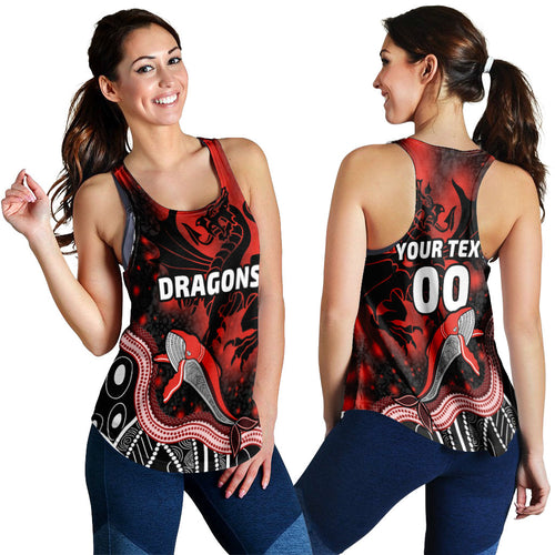 (Custom Personalised) Dragon Women's Racerback Tank St. George Special Style LT16 - Vibe Hoodie