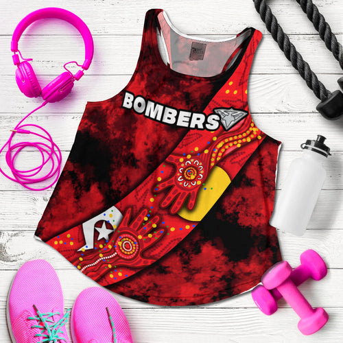 Bombers NAIDOC Week Women's Racerback Tank Essendon Aboriginal Special Version LT16 - Vibe Hoodie