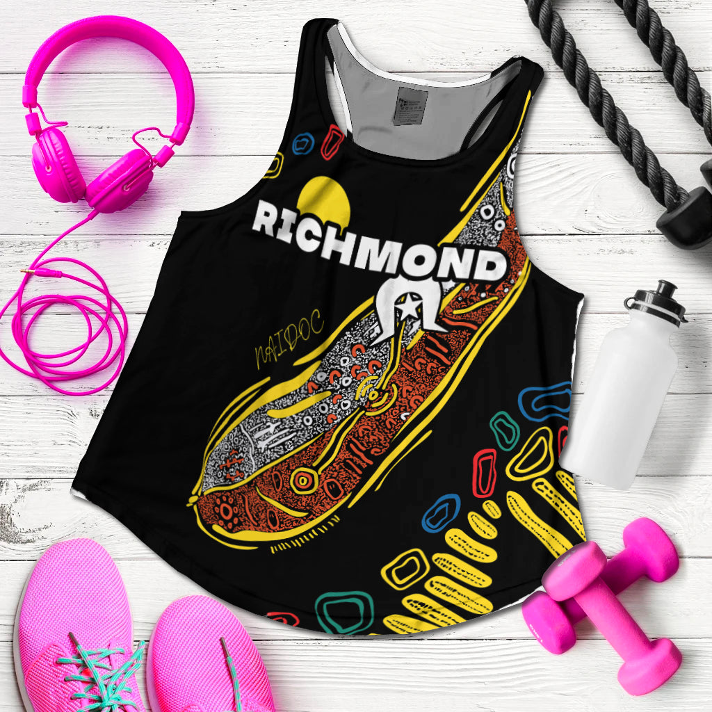 Richmond NAIDOC Week Women's Racerback Tank Tigers Aboriginal Special Style LT16 - Vibe Hoodie