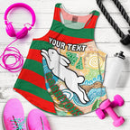 (Custom Personalised) Rabbitohs Women's Racerback Tank Aboriginal Sport Style LT16 - Vibe Hoodie