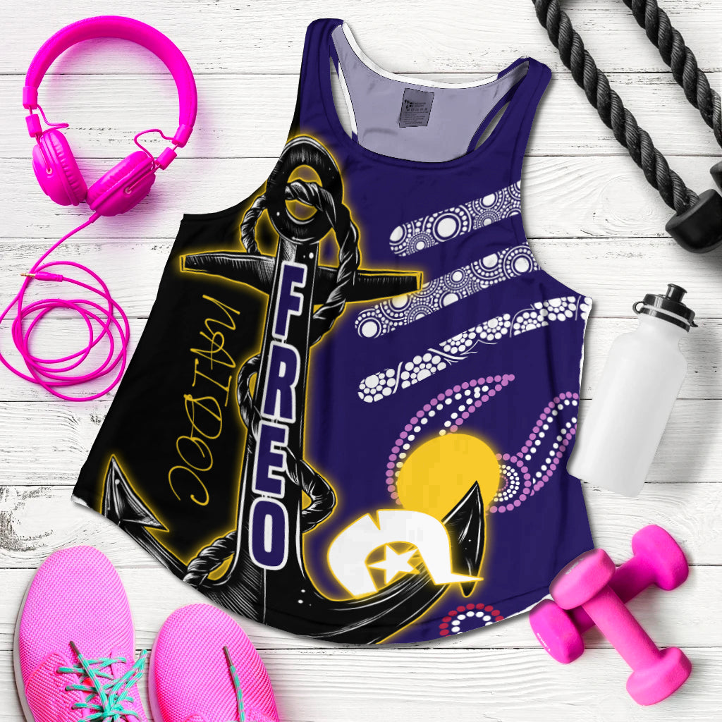 (Custom Personalised) Freo NAIDOC Week Women's Recerback Tank Aboriginal Special Style LT16 - Vibe Hoodie