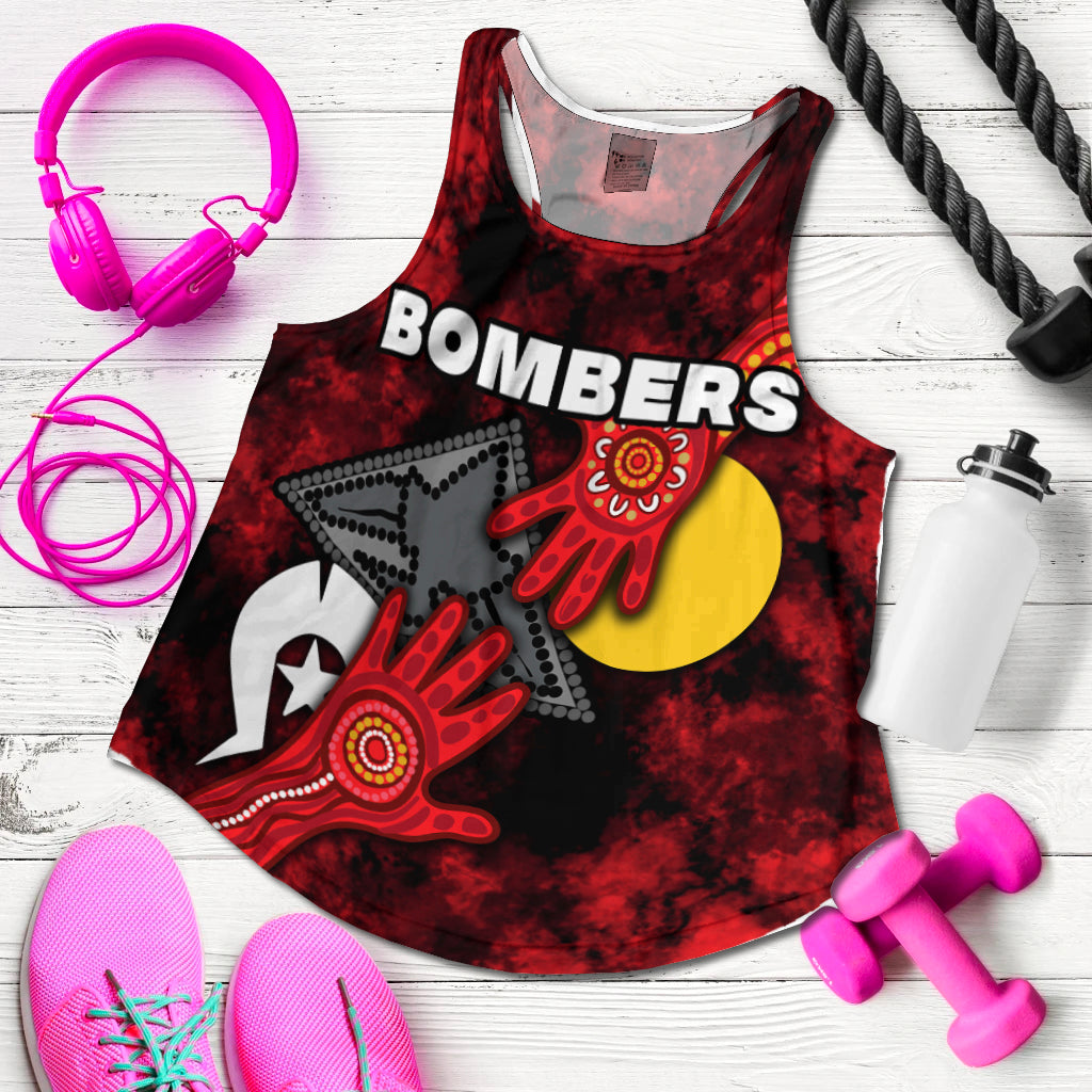 (Custom Personalised) Bombers NAIDOC Week Women's Racerback Tank Essendon Aboriginal Special Ver.2  LT16 - Vibe Hoodie
