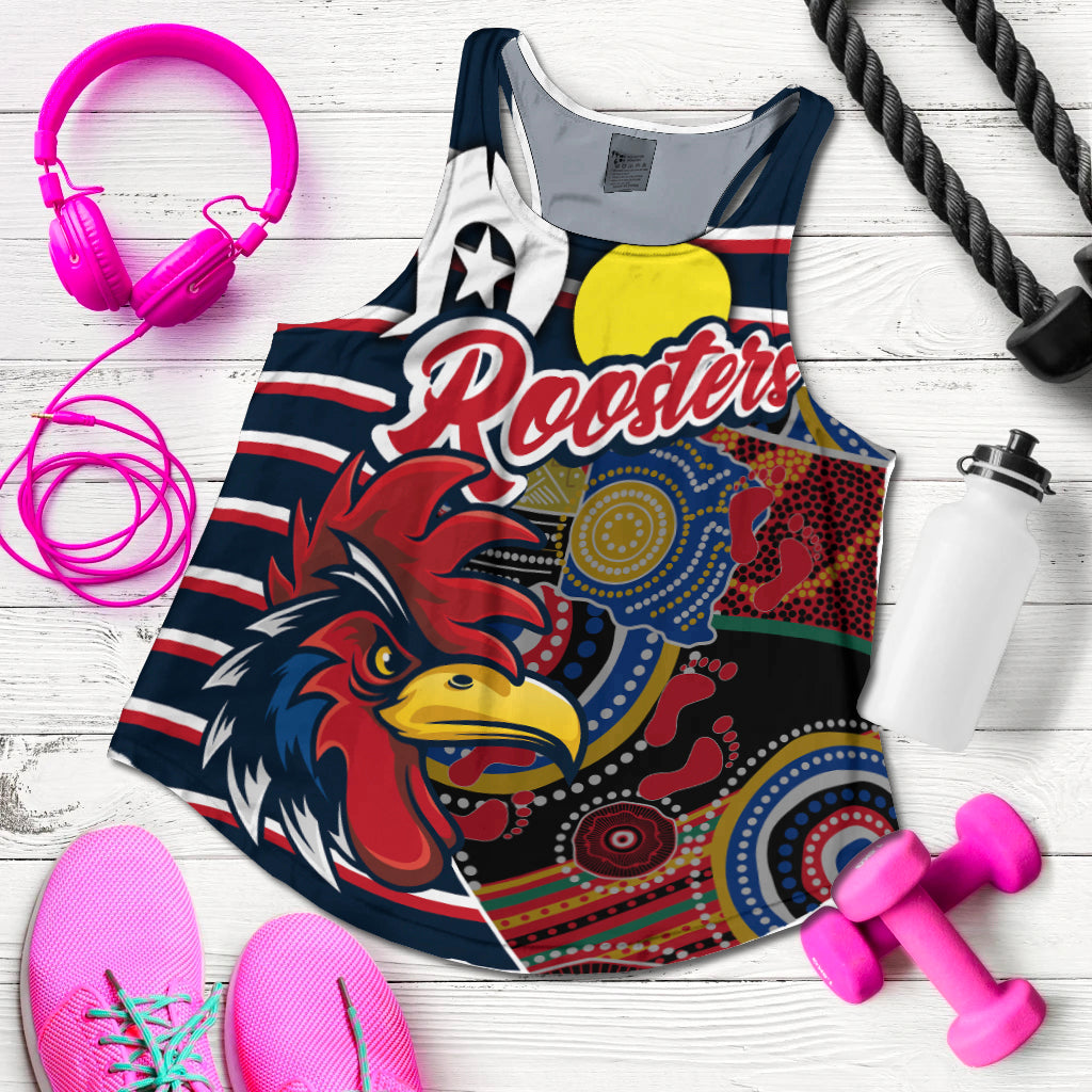 (Custom Personalised) Australia Roosters NAIDOC Week Women Racerback Tank Sport Style LT16 - Vibe Hoodie