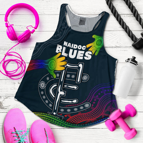 Blues NAIDOC Week Women Racerback Tank Aboriginal Special Style LT16 - Vibe Hoodie