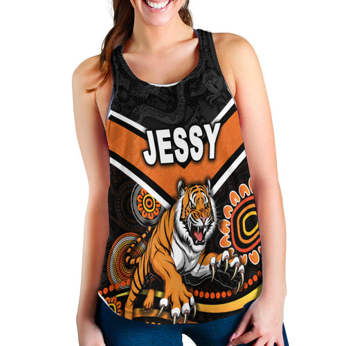 Jessy - Wests Tigers Women Racerback Tank 2021 Indigenous LT8 - Vibe Hoodie