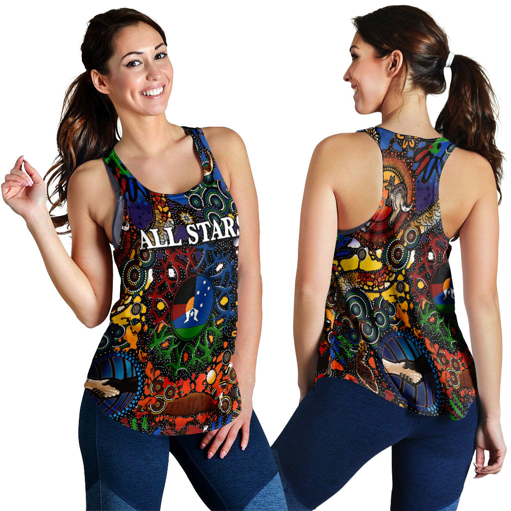 Indigenous All Stars Women Racerback Tank 2022 NAIDOC Week LT8 - Vibe Hoodie