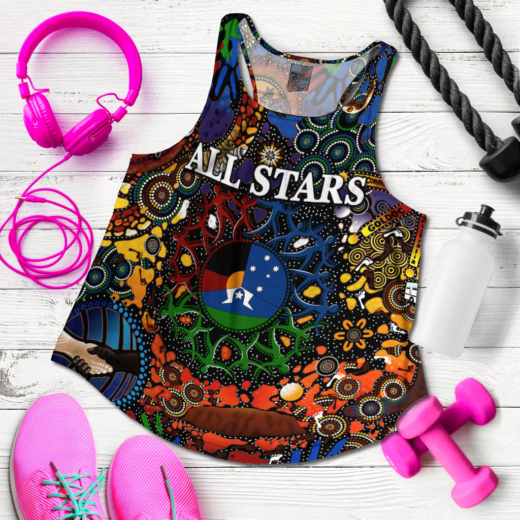 Indigenous All Stars Women Racerback Tank 2021 NAIDOC Week LT8 - Vibe Hoodie
