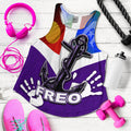 Naidoc Fremantle Women's Recerback Tank Freo Flag LT6 - Vibe Hoodie