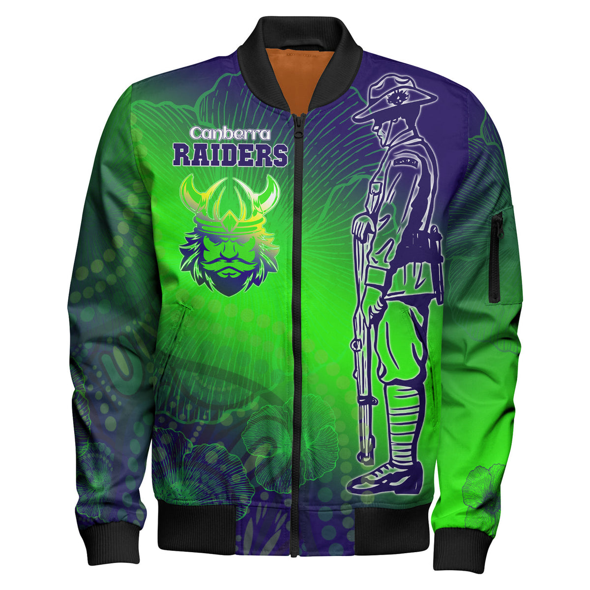 raiders-rugby-bomber-jacket-custom-anzac-raiders-rugby-gradient-style-bomber-jacket
