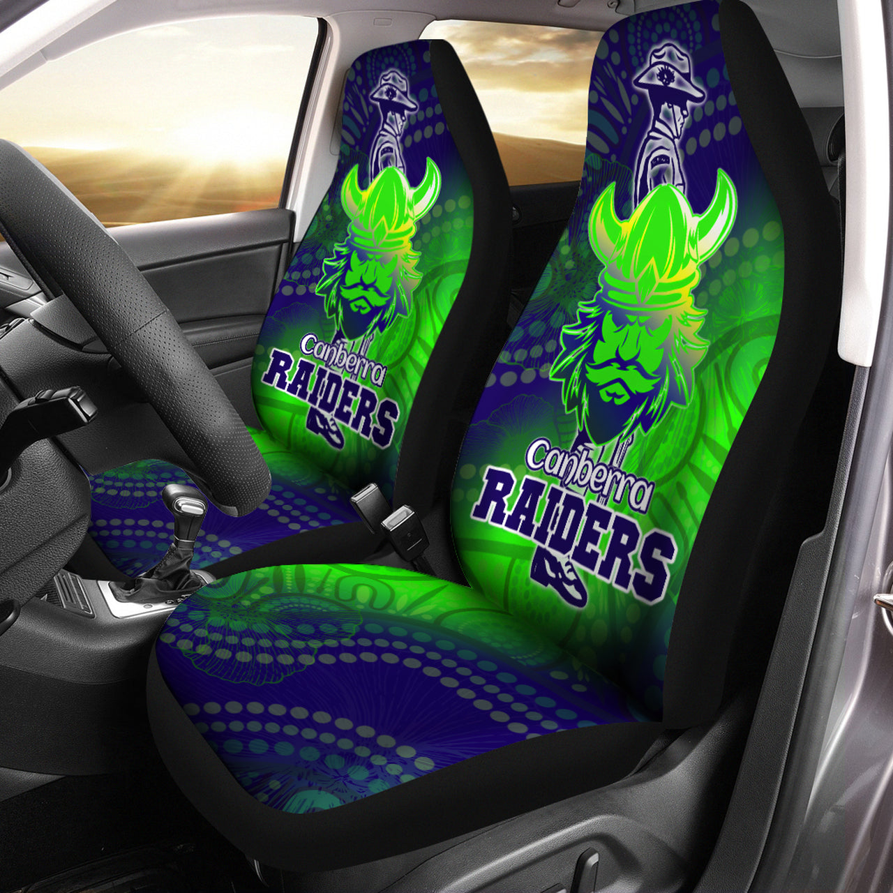 raiders-rugby-car-seat-cover-custom-anzac-raiders-rugby-gradient-style-car-seat-cover