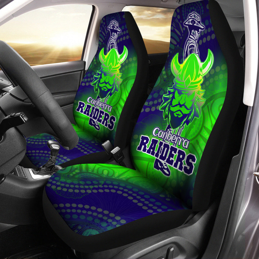 raiders-rugby-car-seat-cover-custom-anzac-raiders-rugby-gradient-style-car-seat-cover
