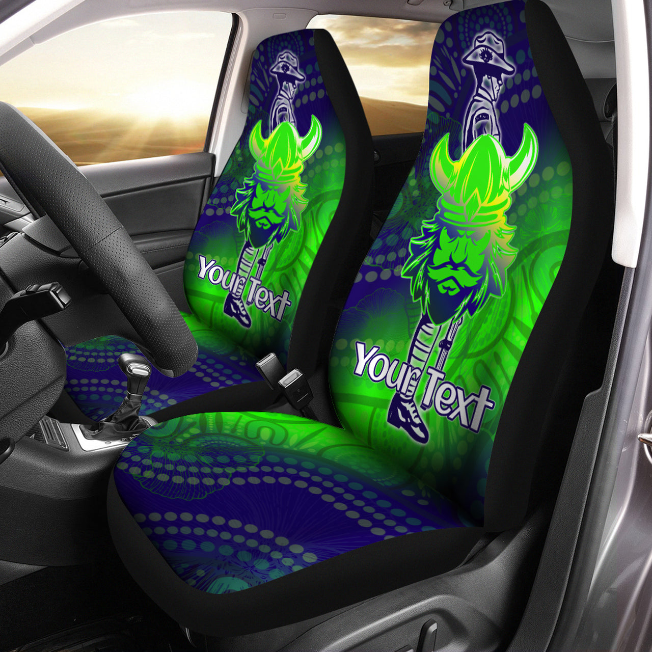 raiders-rugby-car-seat-cover-custom-anzac-raiders-rugby-gradient-style-car-seat-cover