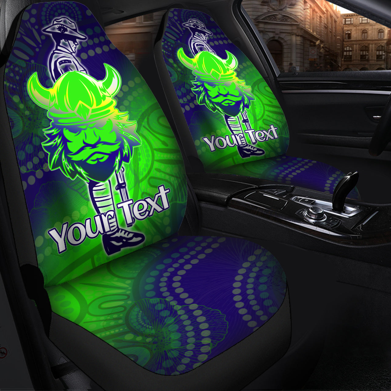 raiders-rugby-car-seat-cover-custom-anzac-raiders-rugby-gradient-style-car-seat-cover