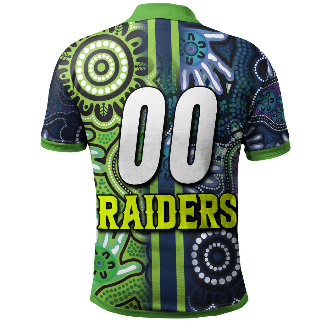 raiders-rugby-polo-shirt-custom-raiders-rugby-ball-aboriginal-indigenous-sport-style-polo-shirt