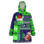raiders-rugby-snug-hoodie-custom-christmas-snowflakes-warriors-mascot-wearable-blanket-hoodie
