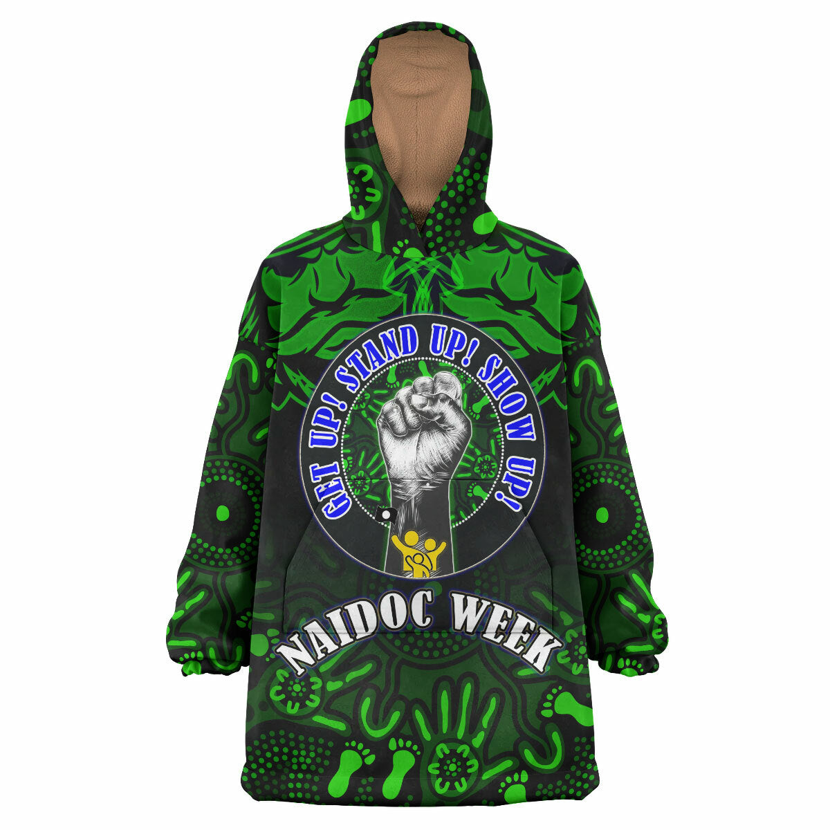 raiders-rugby-snug-hoodie-custom-naidoc-family-aboriginal-dot-art-oodie-blanket