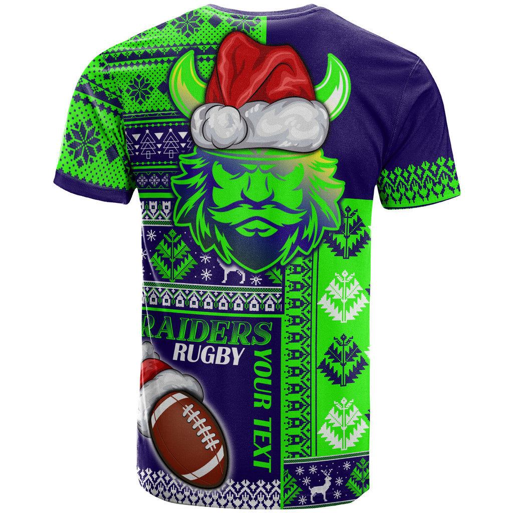 raiders-rugby-t-shirt-custom-christmas-snowflakes-warriors-mascot-t-shirt