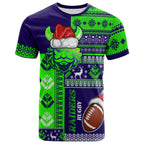 raiders-rugby-t-shirt-custom-christmas-snowflakes-warriors-mascot-t-shirt