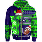 raiders-rugby-hoodie-custom-christmas-snowflakes-warriors-mascot-hoodie