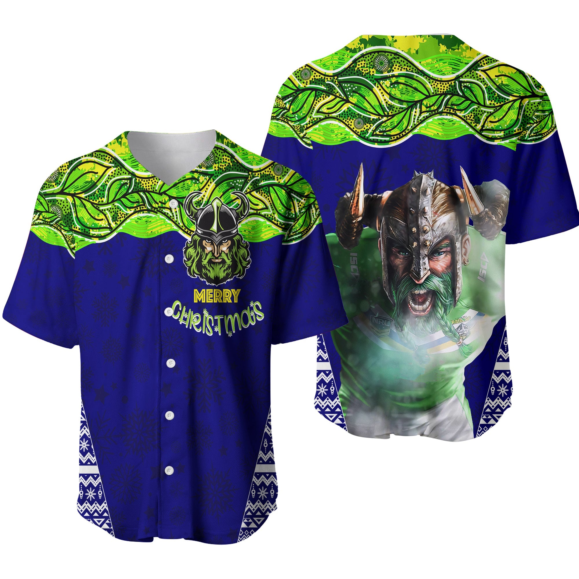 aboriginal-christmas-baseball-jersey-the-green-machine